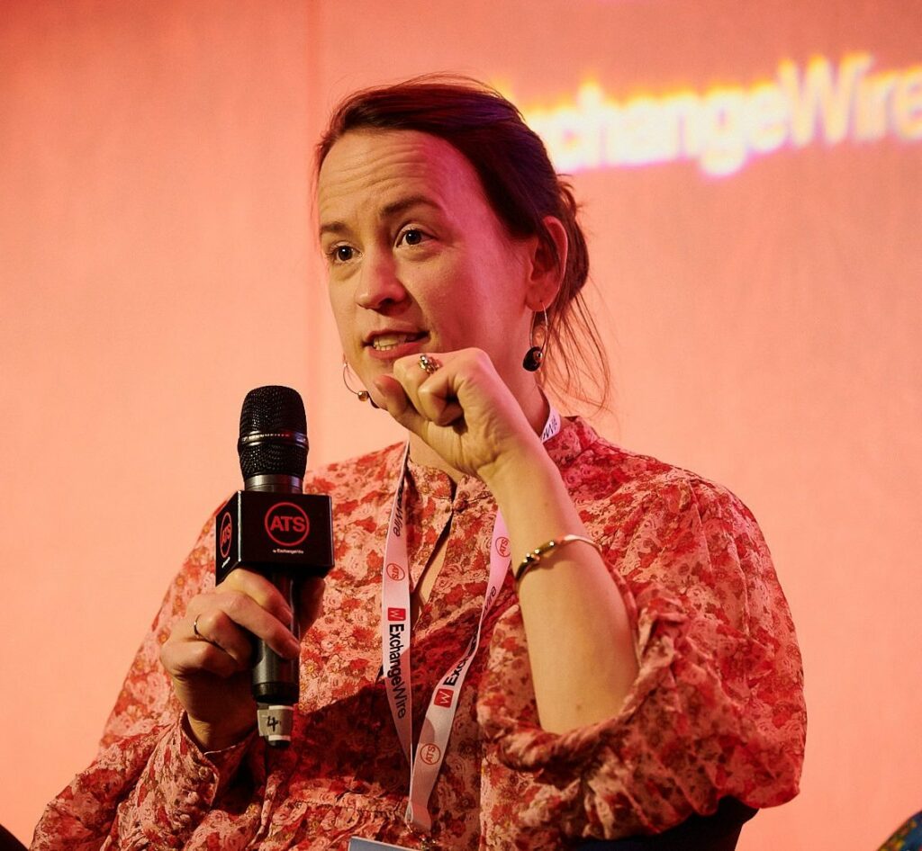Chloe Hawking speaks at ATS London