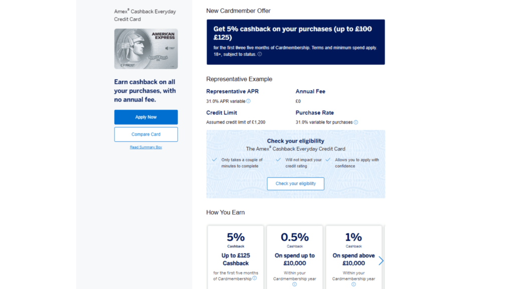 AMEX page